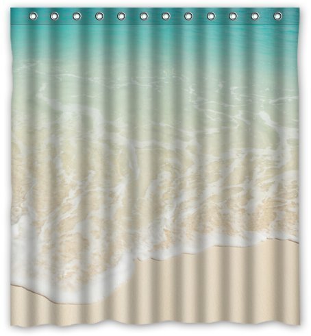 Unique custom summer beach theme clean sea wave...
