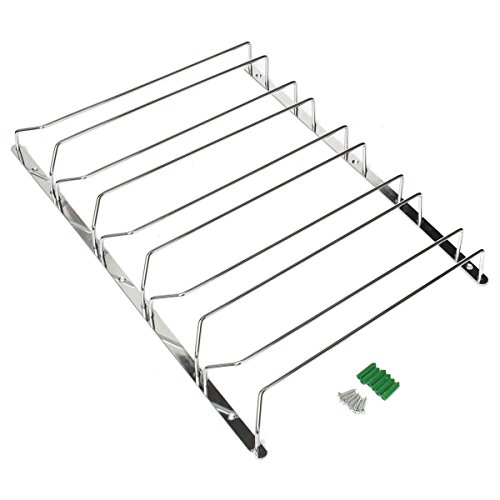 Inox support porte-verre de vin à pied suspendu...