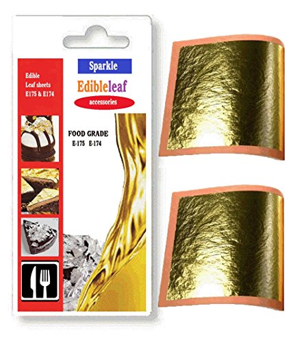 10 feuilles feuille d'or comestible comestible ...