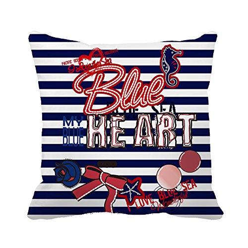 warrantyll Love Bleu Mer Hippocampe en Rayures ...