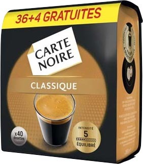DOSETTES DE CAFÉ “CARTE NOIRE” 8000070006980 (8000070006980)