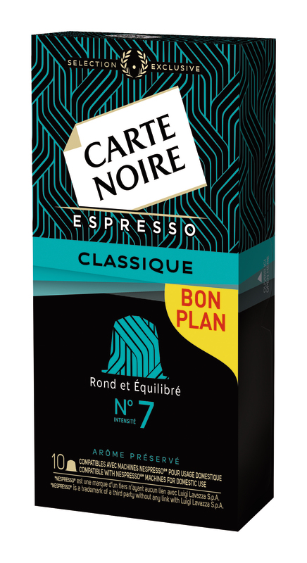 CAPSULES DE CAFÉ CLASSIQUE N°7 Carte Noire