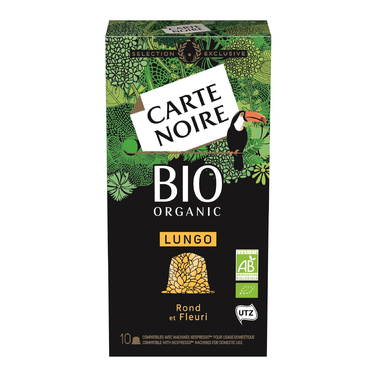 Café capsules lungo bio CARTE NOIRE