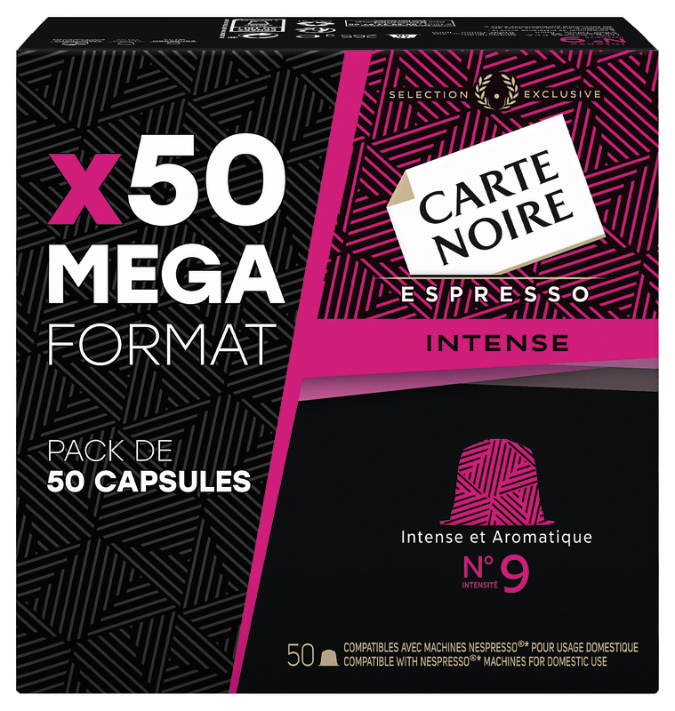 CAPSULES DE CAFÉ ESPRESSO INTENSE Carte noire
