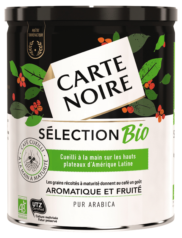 CAFÉ MOULU BIO AROMATIQUE ET FRUITÉ carte noire