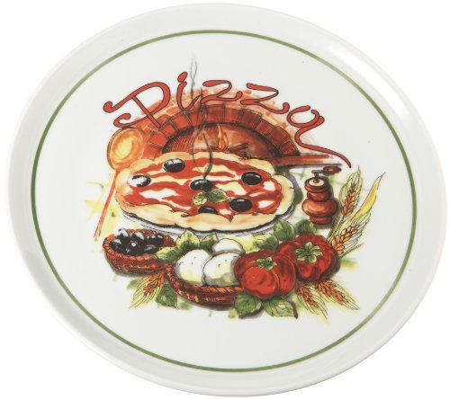 Cinzia à pizza - 33 cm-plaque four ronde-blanc