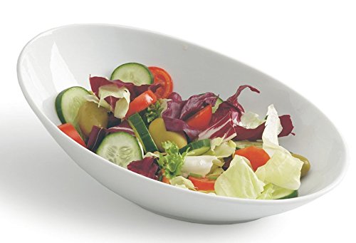 Saladier ovale en porcelaine 25 x 16 x 9 cm