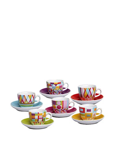 Iris policromia emballage de 6 tasses à café av...