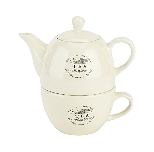 Théière avec une tasse casa dolce casa