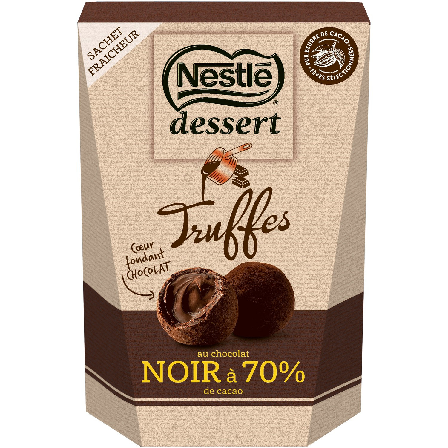 Chocolat noir truffes NESTLE
