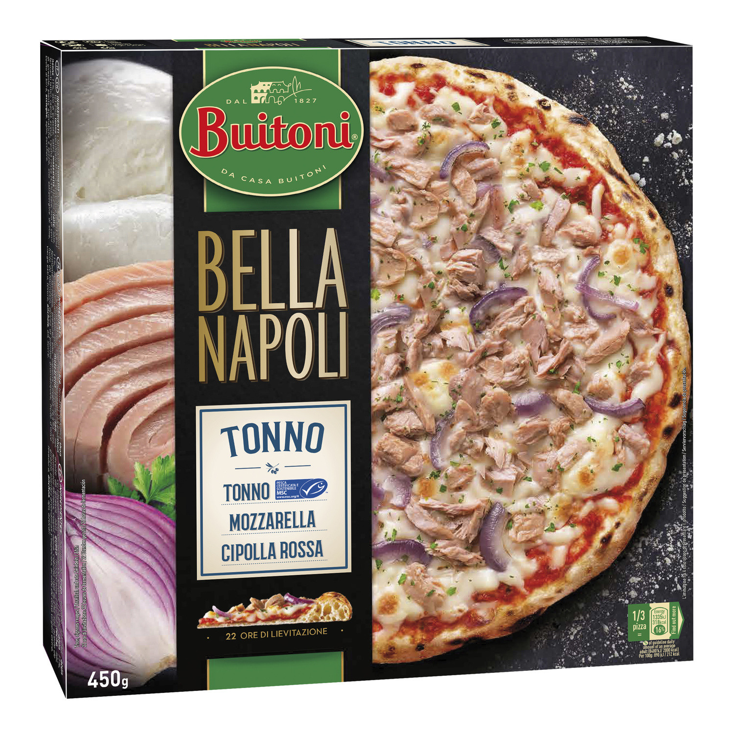 Pizza thon oignons rouges et mozzarella BUITONI 8000300400922 BUITONI Pizza thon oignons rouges et mozzarella BUITONI 8000300400922 BUITONI