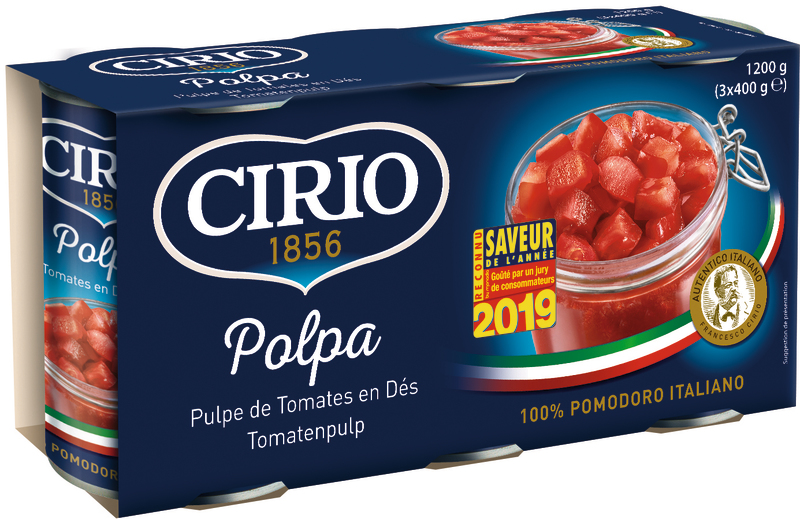 PULPE DE TOMATES EN DÉS CIRIO