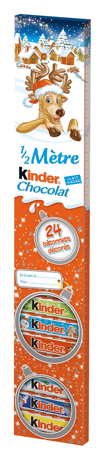 Barres chocolatées 1/2 mètre