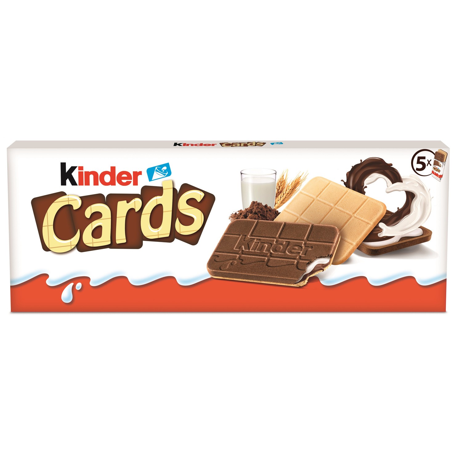 Biscuits cards chocolat KINDER