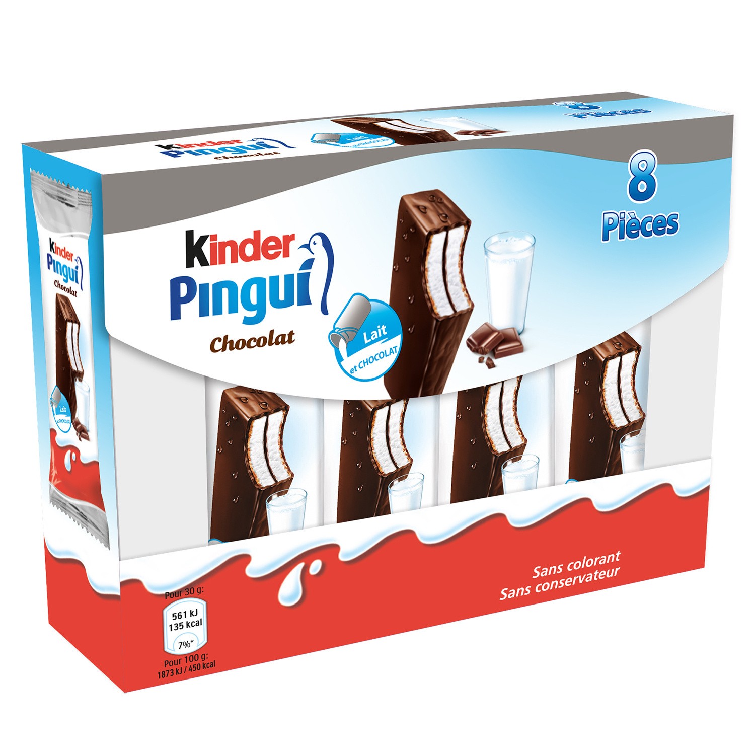 Gâteaux lait & chocolat KINDER PINGUI