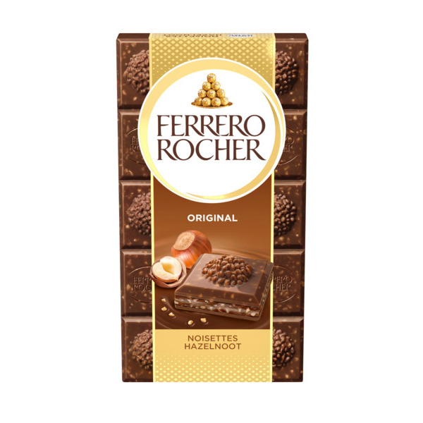  Tablettes De Chocolat Rocher Lait Noisettes Ferrero code EAN 8000500359815 