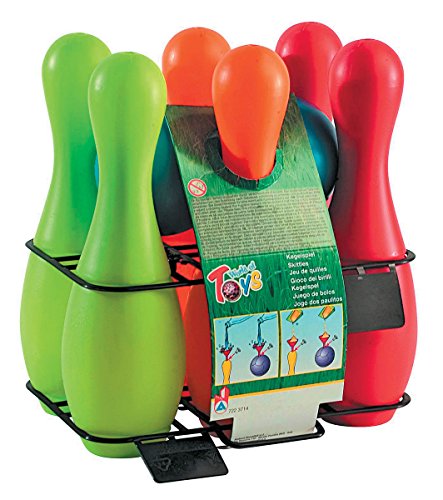 - 0713008 - jeu de 6 quilles + 2 boules