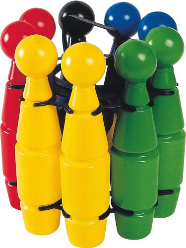 - 5044 - 9 quilles de bowling 25 cm + 2 balles