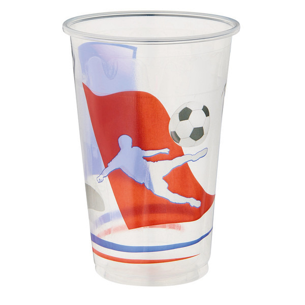 Lot de 10 gobelets à bière décor football