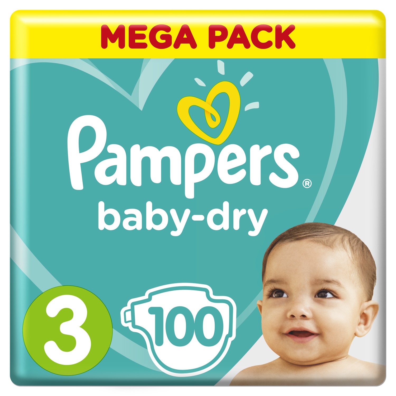 Couches taille 3 : 6-10 kg Baby Dry PAMPERS
