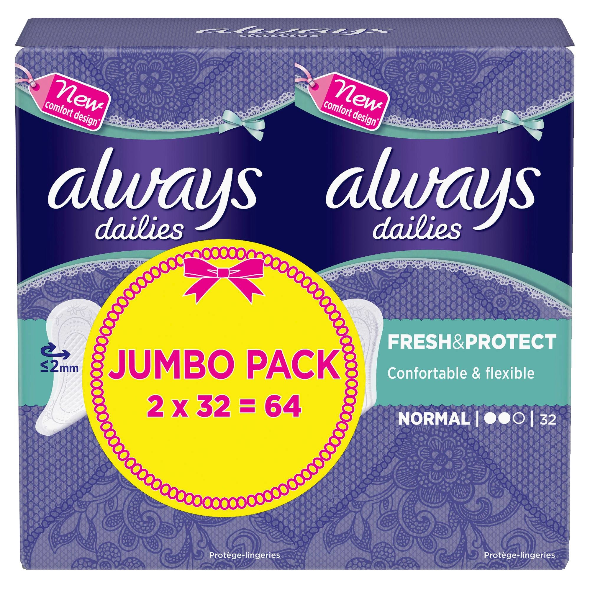  Protèges Slip Normal ALWAYS Dailies code EAN 8001090415059 