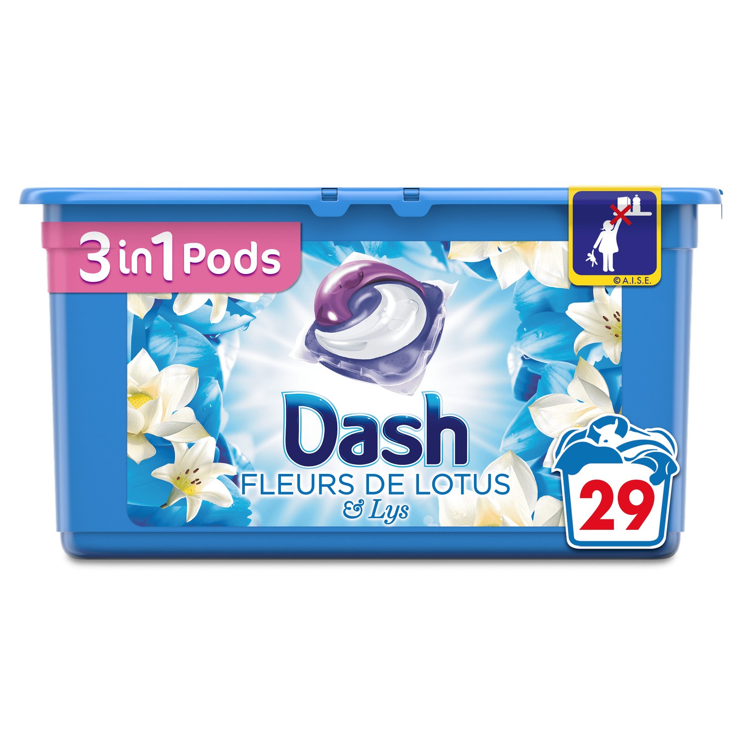 Lessive doses fleur Lotus/lys