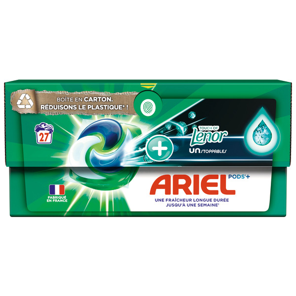 LESSIVE PODS+ 27 DOSES TOUCHE DE LENOR UNSTOPPA...