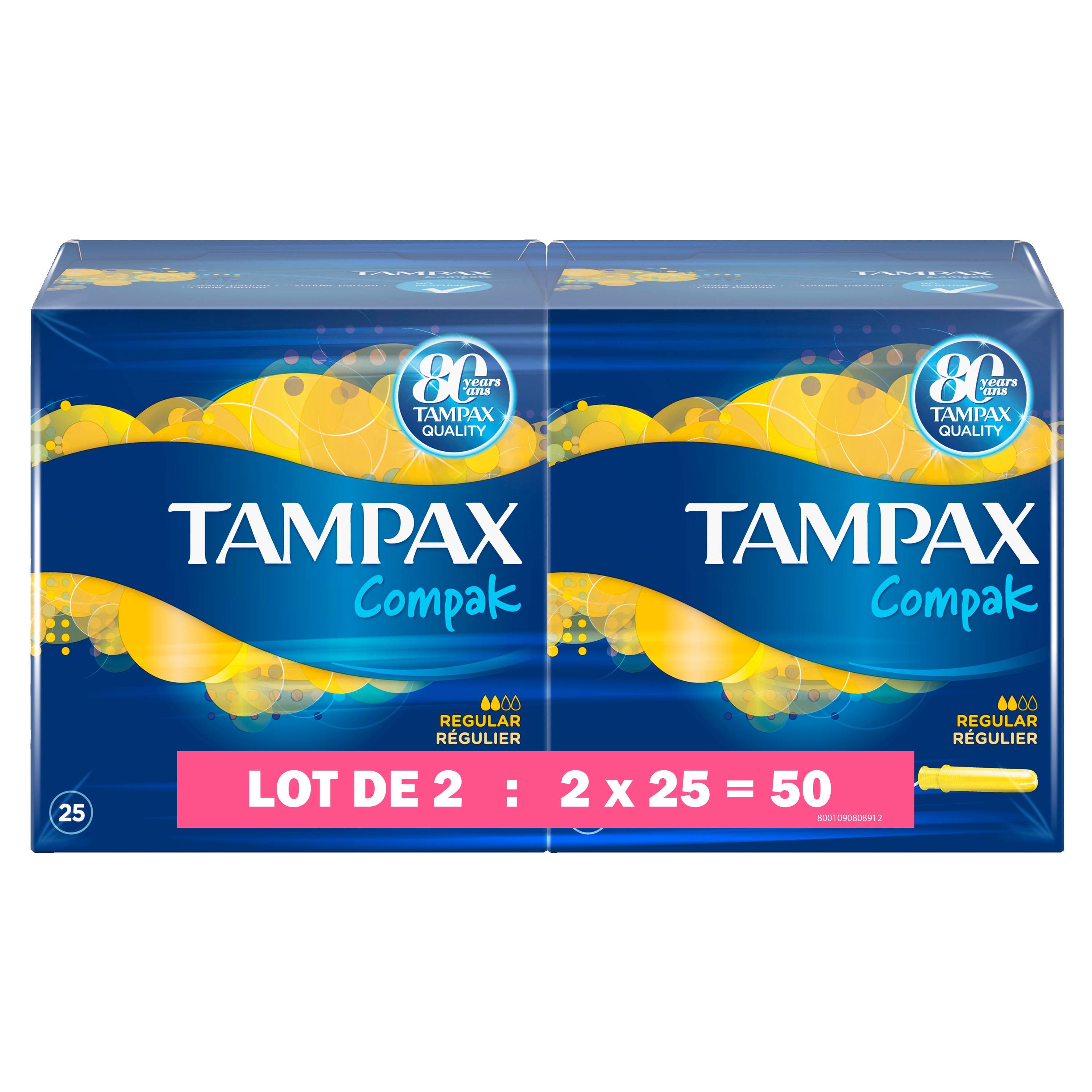  Tampons Compak Regulier TAMPAX code EAN 8001090808912 