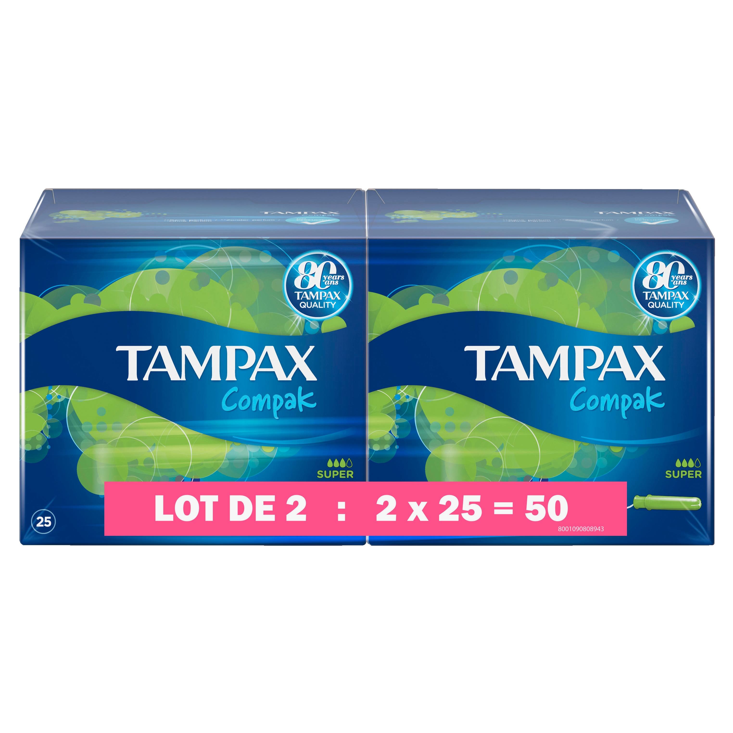  Tampons Compak super TAMPAX code EAN 8001090808943 