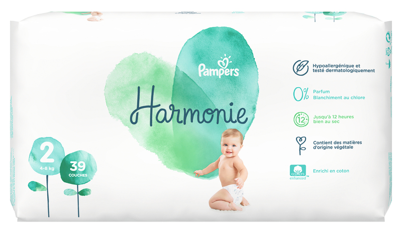 COUCHES HARMONIE T2 GÉANT X39(1) PAMPERS
