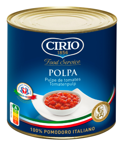 CIRIO PULPE DE TOMATE 
 code EAN 8001440120312 