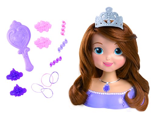 - princesse sofia - tête à coiffer 20 cm et acc...
