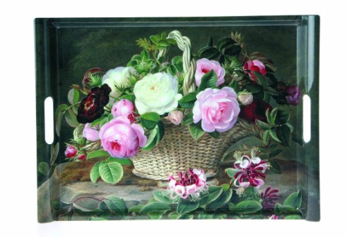 JD DIFFUSION - Plateau rectangulaire Panier Fleuri