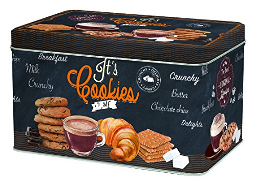 080icot cookies time boîte à biscuits métal mul...