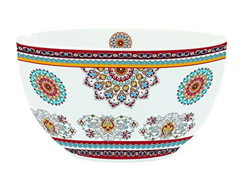 947bohw bohemian bol céramique blanc/multicolor...