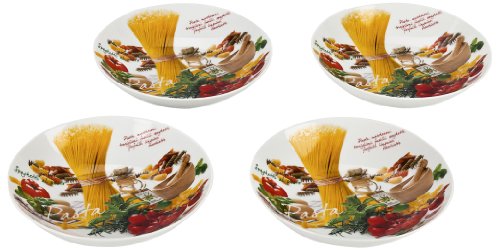 711spag coffret 4 assiettes calottes décor spag...