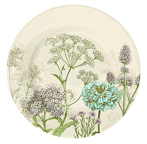 944botb botanica assiette dessert céramique beige/multicolore 19 x 19 x 2 cm 8001544051512 R2S