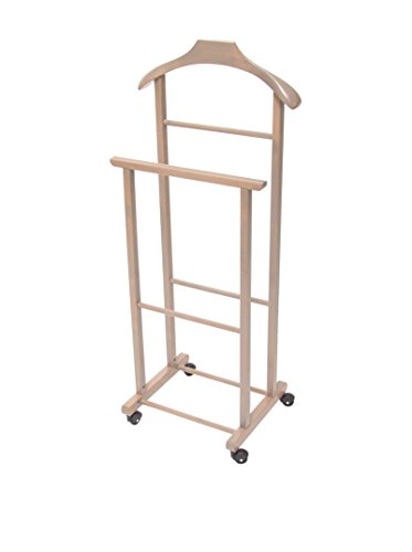 150/07 double valet de chambre bois taupe