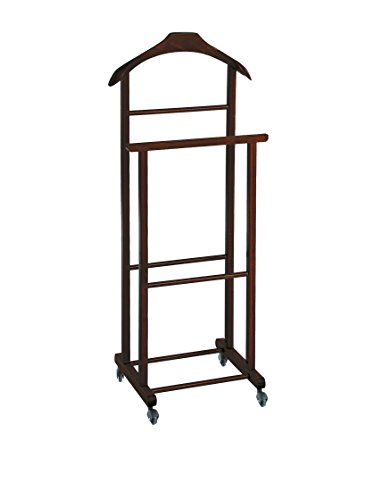 Valet de nuit double en bois pour lui et pour elle