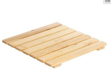 Valdomo Ponza 8016731000136 - caillebotis de douche en bois naturel, 60 x 60 x 3 cm code EAN 8001612153247 