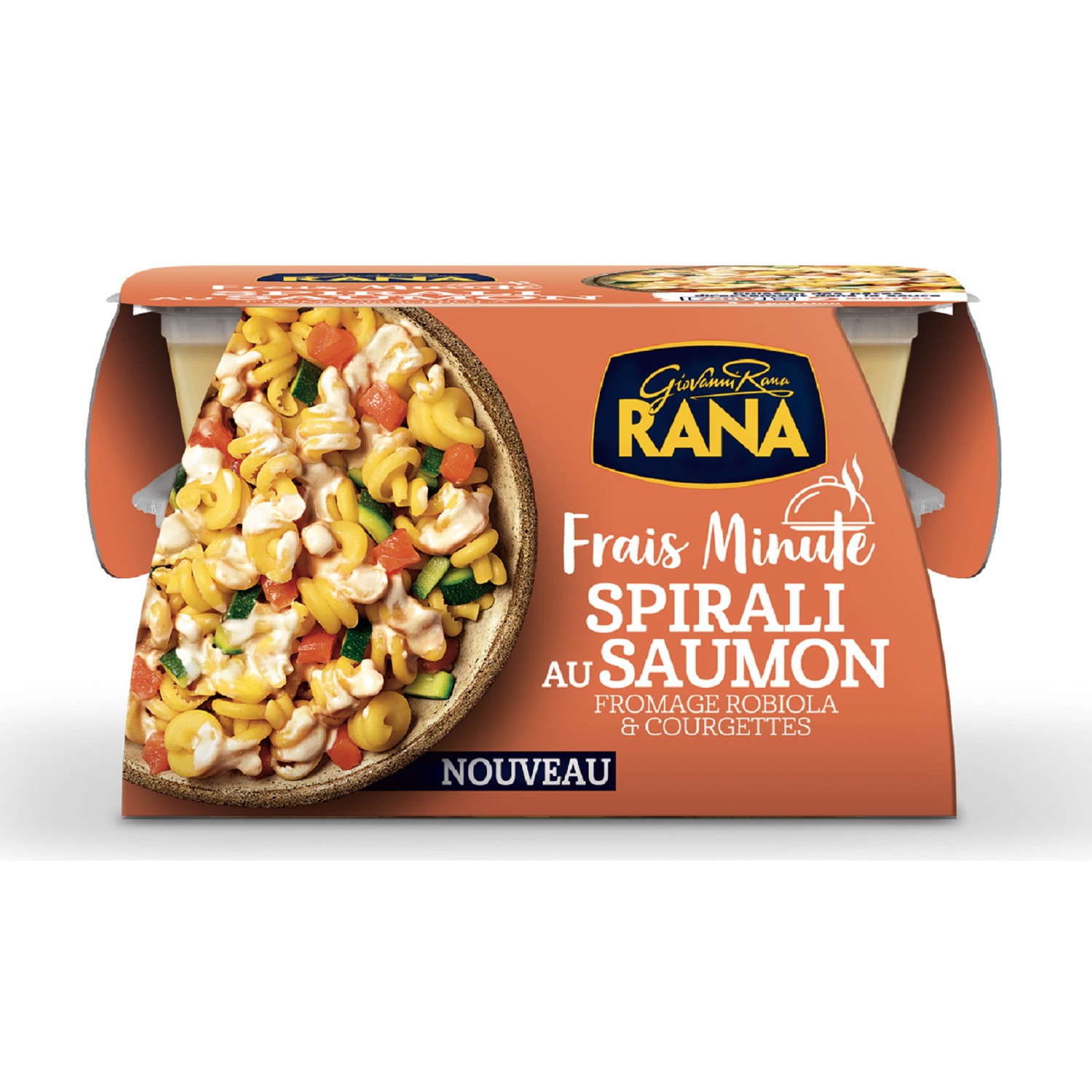 Plat cuisiné spirali au saumon RANA