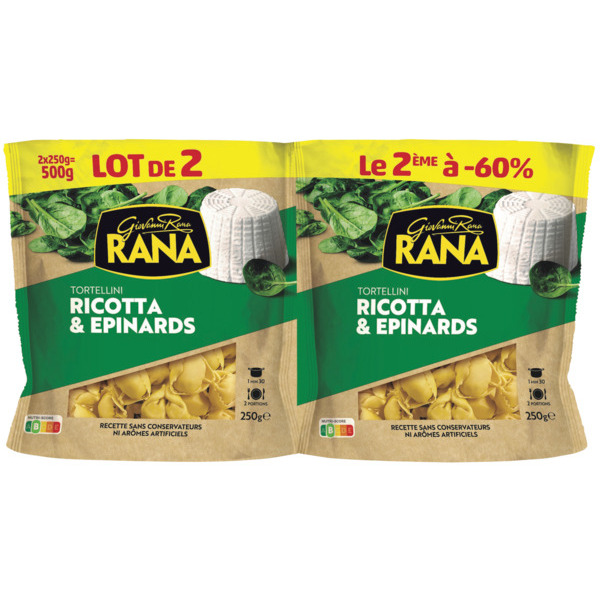 TORTELLINI  RICOTTA & ÉPINARDS
