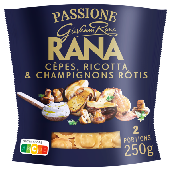 RANA GIRASOLI CÈPES, CHAMPIGNONS RÔTI ET RICOTTA 
 code EAN 8001665725750 