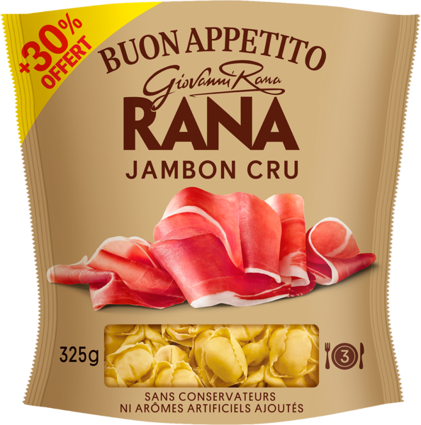 RANA CAPPELLETTI JAMBON CRU 
 code EAN 8001665726658 