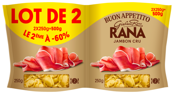 RANA CAPPELLETTI JAMBON CRU 
 code EAN 8001665726726 