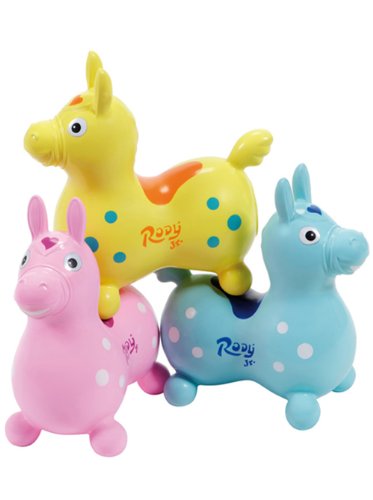 - 83.01 - cheval gonflable - rody junior en jaune