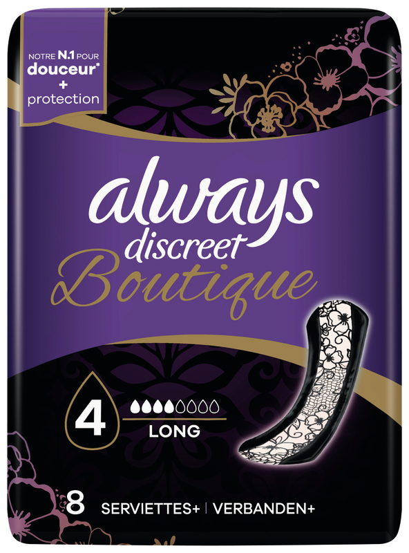 SERVIETTES INCONTINENCE BOUTIQUE LONG X8 ALWAYS...