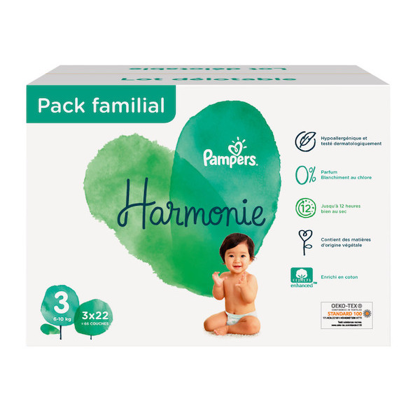 Pack Familial couches ou culottes Harmonie ou P...