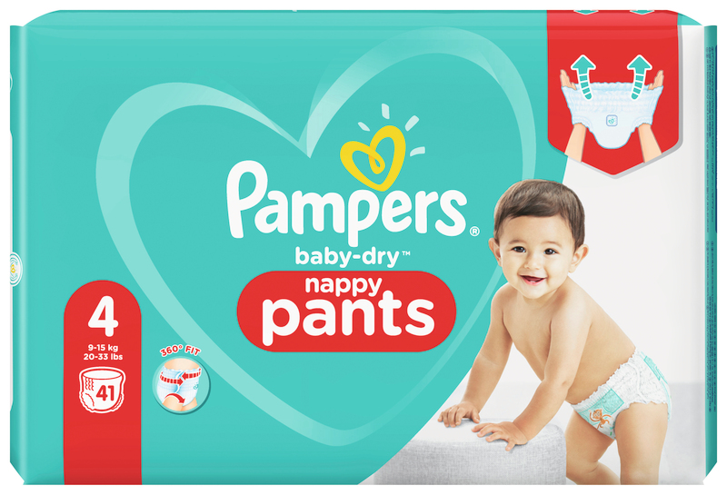 PANTS BABY DRY GÉANT TAILLE 4 X41 PAMPERS