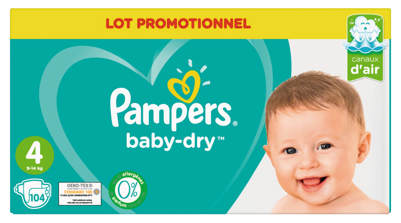 BABY DRY T4 X104 PAMPERS